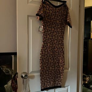 Leopard Print Bodycon Dress